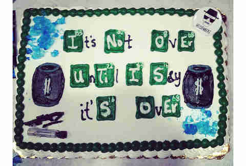 Breaking Bad It's not over until I say it's over cake