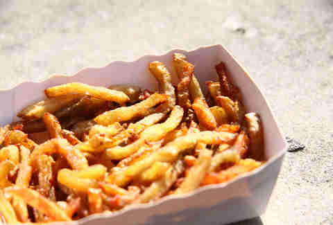 Fries at Camion Que Fume food truck Paris