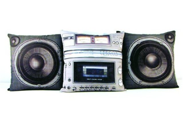 Boombox Pillows