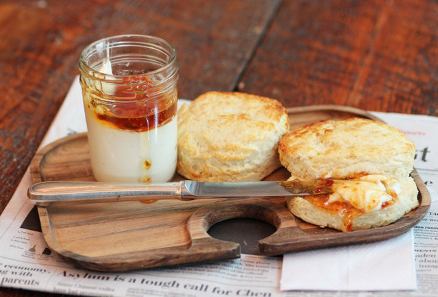 Proper Southern Biscuits with Pepper Jelly & Cream Cheese