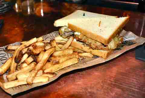 Fried Chicken Sausage Sandwich The Petworth Citizen Washington DC