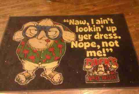 Dick's Last Resort doormat