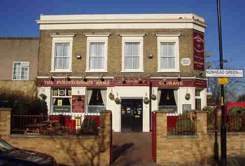 The Pyrotechnists' Arms pub