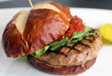 Veal/Chicken Burger At On The Bun in Lakeview