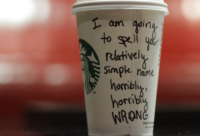 Misspelled Names on Starbucks Cups - Hilariously Misspelled Names from