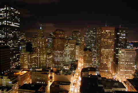San Francisco lights at night