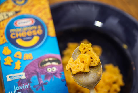 Macaroni and cheese Monsters Inc