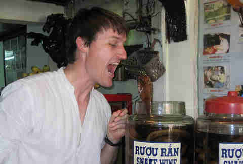 Snake Wine in Vietnam.