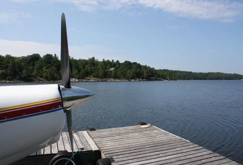 plane at dock