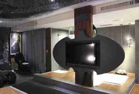 TV shaped like bat signal