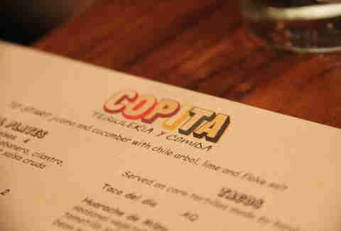 copita menu