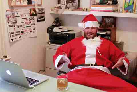 guy in santa suit