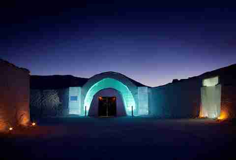 ICEHOTEL 24 at night