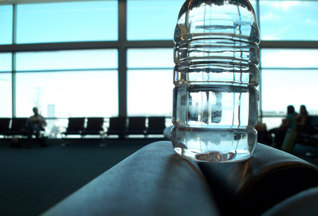 water bottle airport