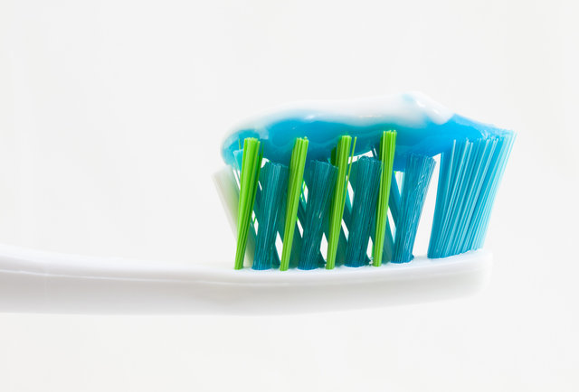 toothbrush and toothpaste