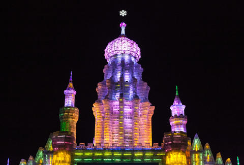 harbin ice festival snow castle