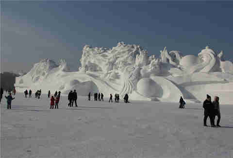 snow sculpture harbin ice festival