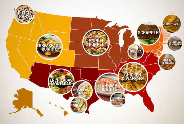 Regional Breakfast Foods In America Chicken And Waffles Scrapple 