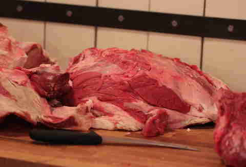 meat at the butcher shop