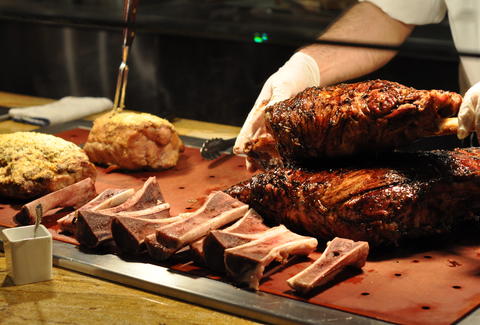 Beef carving station