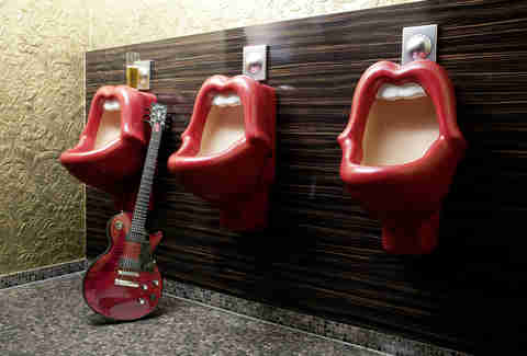 Mick Jagger Lips urinal