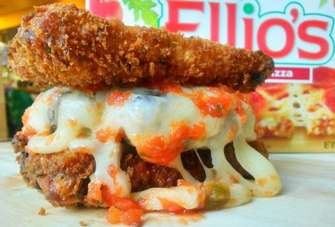 PYT deep fried Ellio's burger