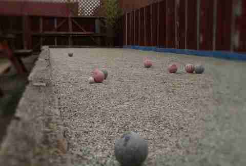 bocce ball at Leisure Public House