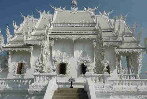 white temple side view