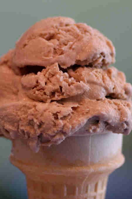 chocolate ice cream cone