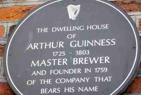 guiness plaque