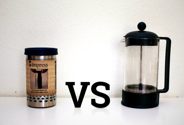 Best Coffee Maker - The Impress Coffee Maker Vs. A Regular Old French Press - Thrillist