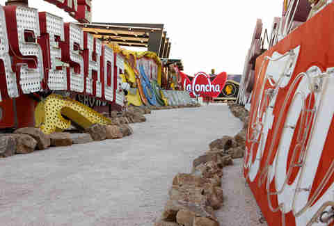 neon signs during the day