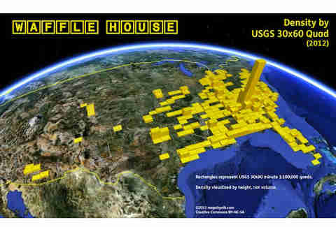 Waffle House density map
