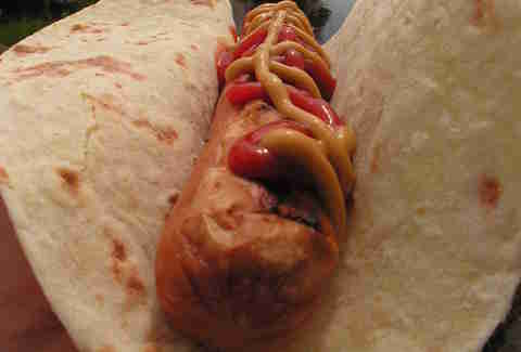 lefse dog polse med lompe