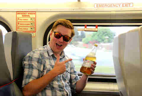 Train drinking