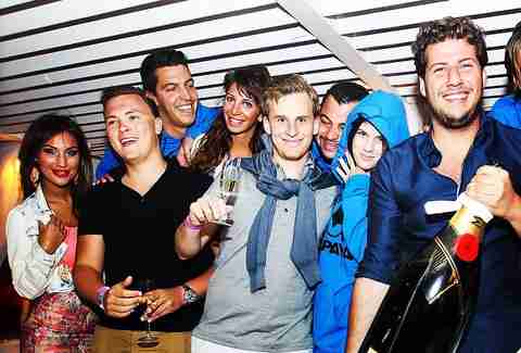 party in a club
