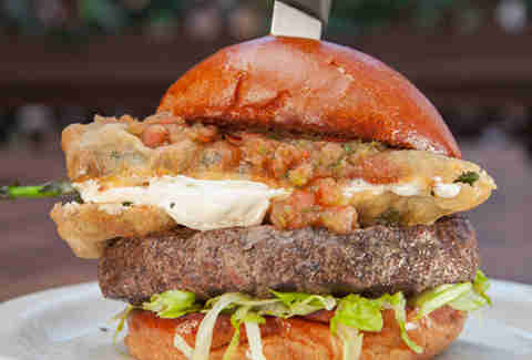 Slater's 50/50 Chile Relleno Burger