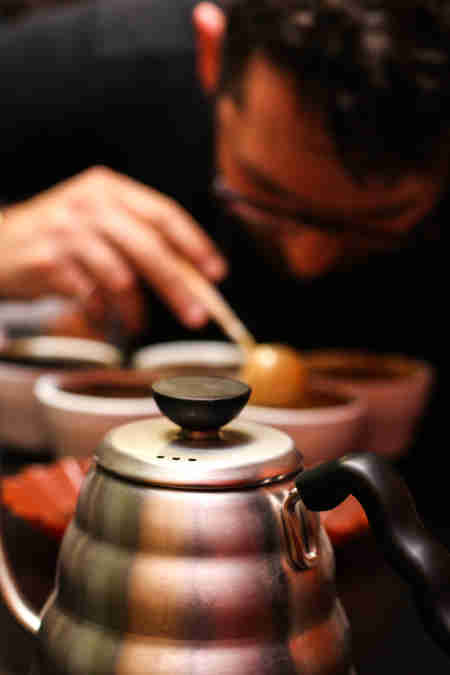 coffee smelling