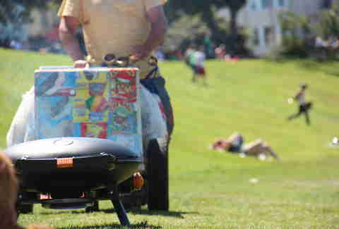 Ice cream cart at Dolores Park