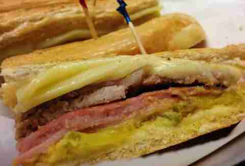 Cuban sandwich aT Las Olas Cafe