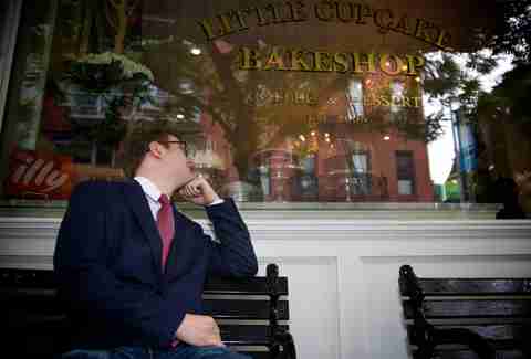 waiting for bakery to close