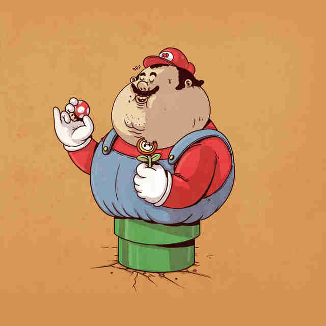 Fat superheroes by Famous Chunkies - Your childhood heroes are morbidly