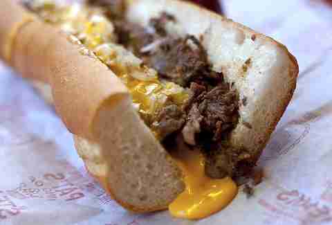 Gino's cheesesteak