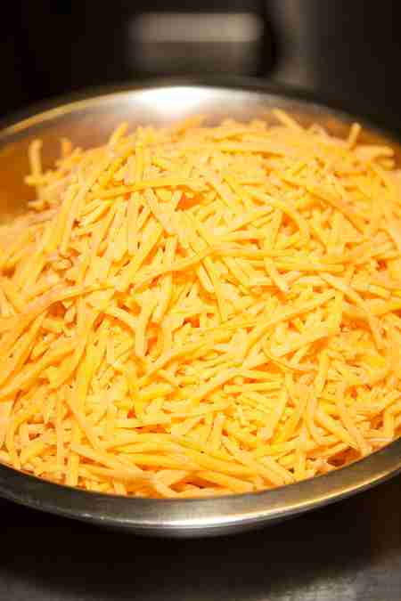 shredded cheddar cheese