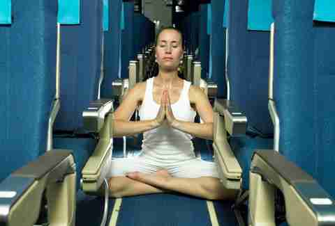 Yoga on an Airplane