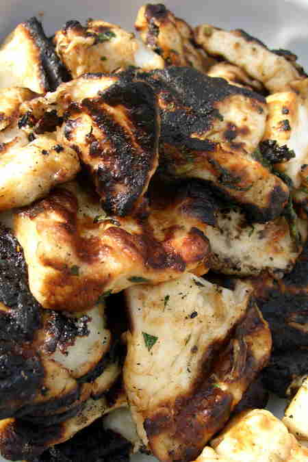 grilled halloumi