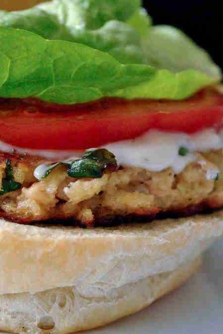 salmon burger