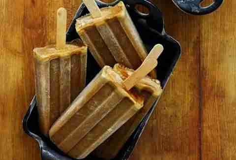 Bourbon butterscotch latte popsicles
