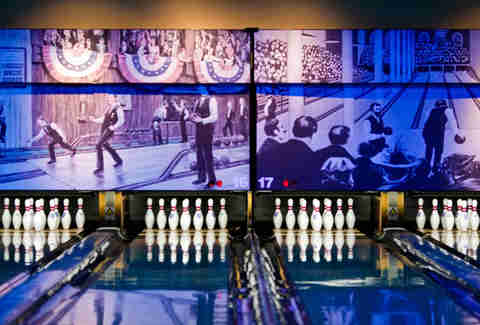 Bowling at Pinstripes