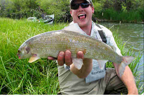 A proud fisherman
